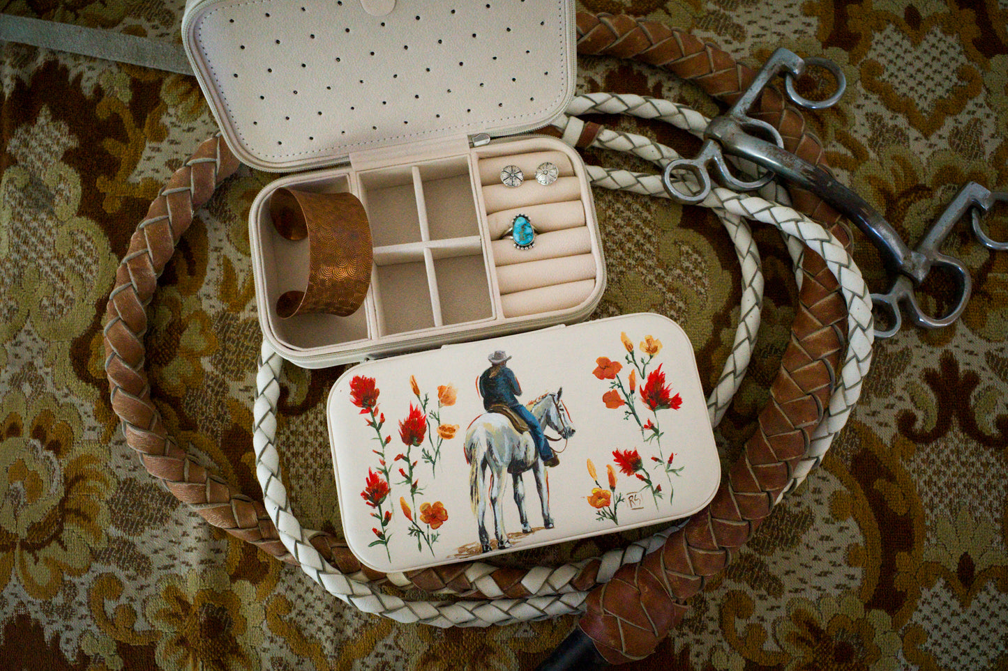 Good Mule Hand-Painted Jewelry Case