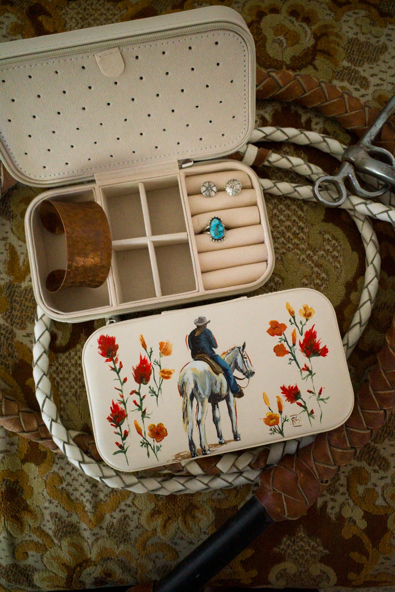 Good Mule Hand-Painted Jewelry Case