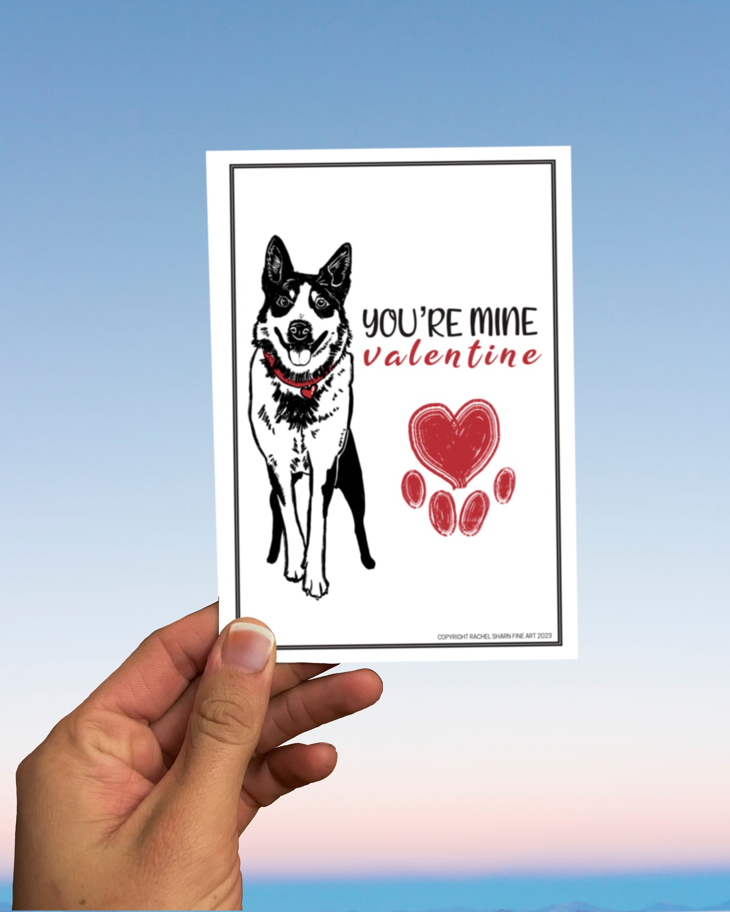 Cattle Dog Valentine—Digital Download