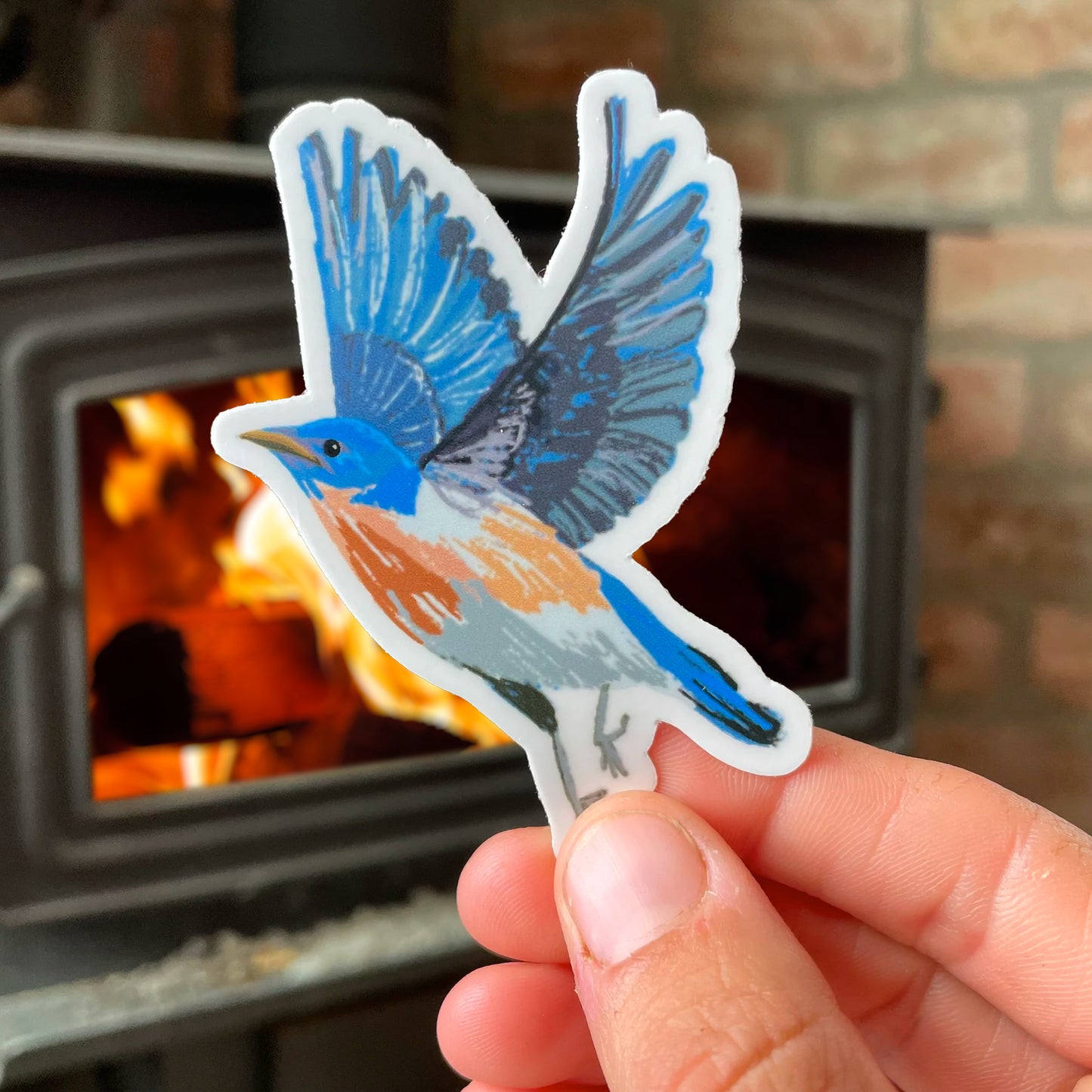 Blue Bird Sticker
