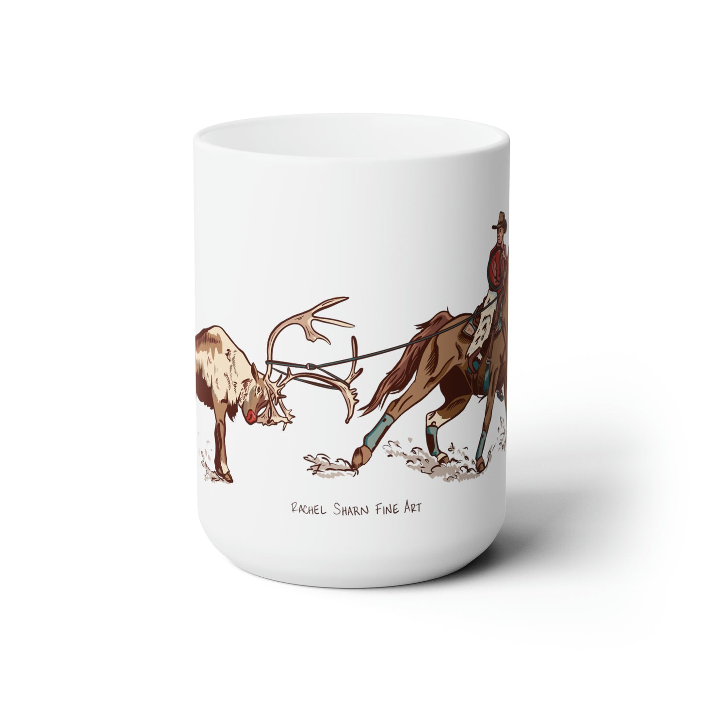 Naughty Reindeer 15oz Ceramic Mug