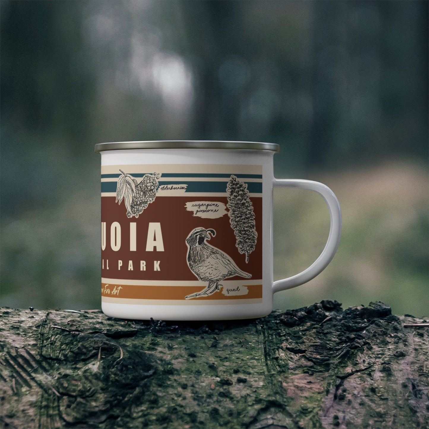 Sequoia National Park Enamel Mug