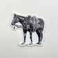 Cow Horse Sticker