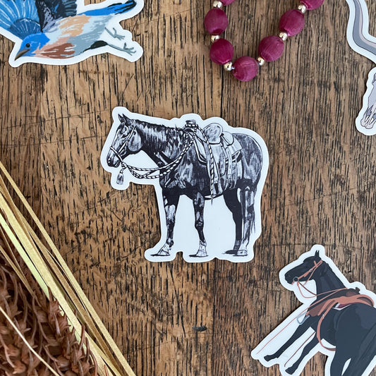 Cow Horse Sticker